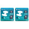 image:imageSUNKISS TrustPlus Overnight Adult Diapers with Tabs Unisex Disposable Incontinence Briefs for Men and Women Odor Control Small 12 CountXLarge Pack of 2